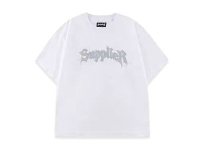 Supplier Splash Rhinestone Iron Logo Tee "White"