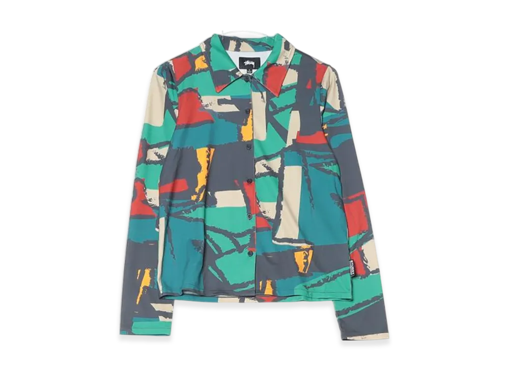 Stussy Block Print Button Down "Multi"