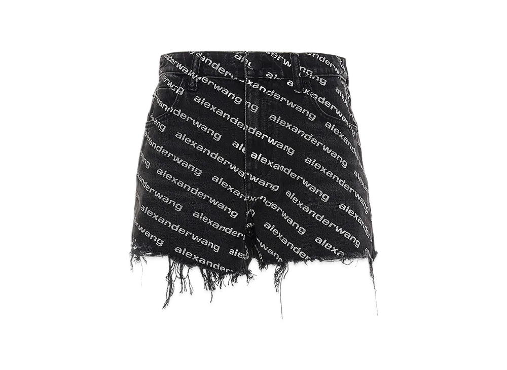 ALEXANDER WANG BITE Denim Shorts "Black"