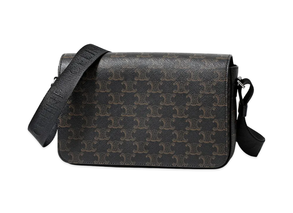 CELINE Flap Messenger "Black/Brown"