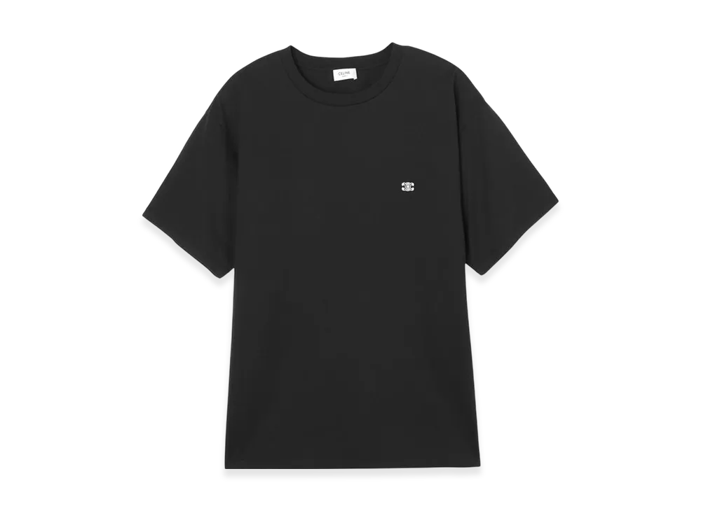 CELINE T-Shirt Loose Triomphe "Black"