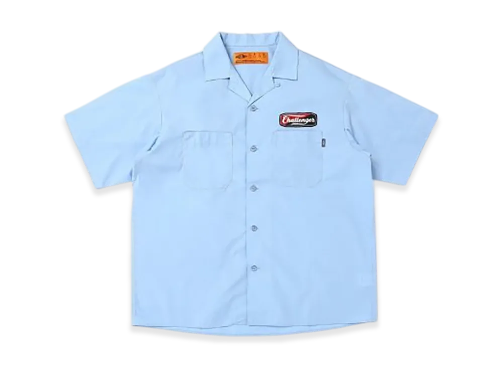 CHALLENGER S/S Patched Work Shirt "Sax"