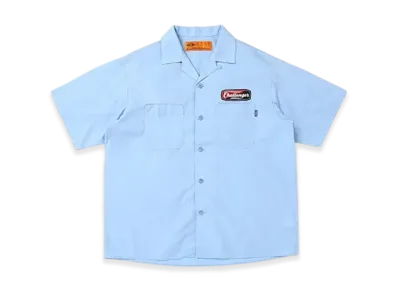 CHALLENGER S/S Patched Work Shirt "Sax"