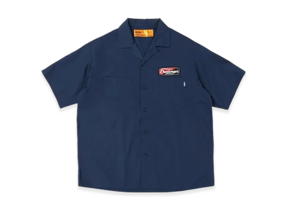 CHALLENGER S/S Patched Work Shirt "Navy"