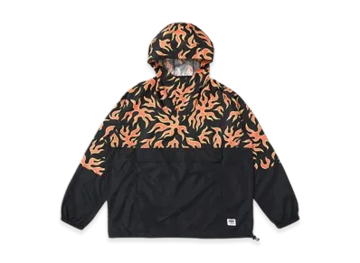 CHALLENGER Packable Fire Anorak "Orange/Black"