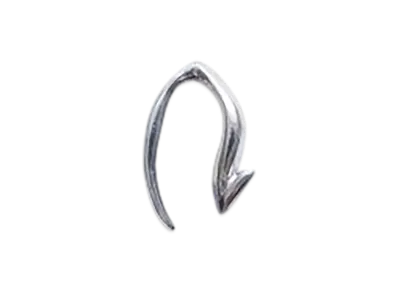 RATS Tail Earrings "Silver"