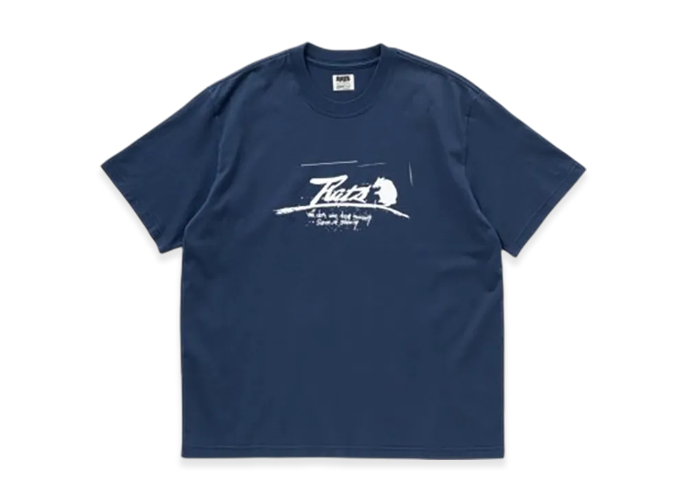 RATS Script Logo Way Of Life Tee "Navy"