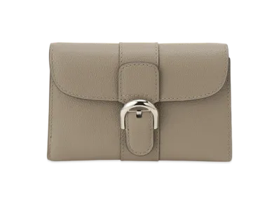 DELVAUX Tri Fold Wallet Brillant "Tourterelle I / Palladium"