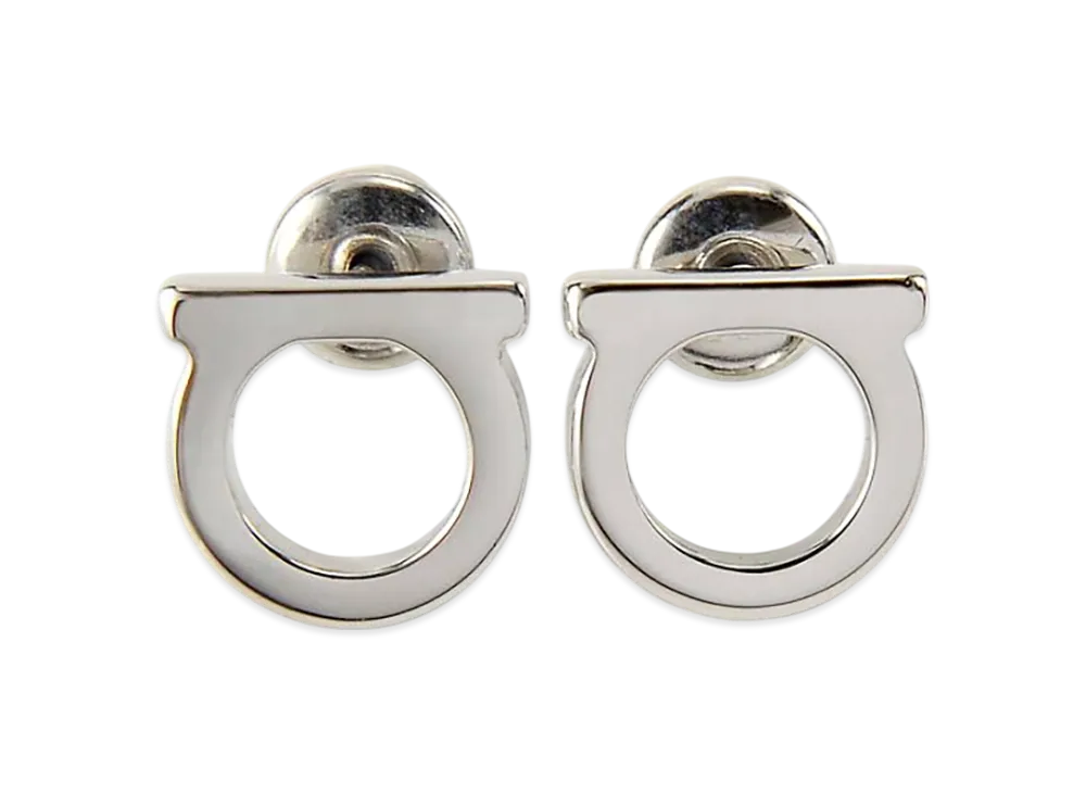 Salvatore Ferragamo Earrings Women Gancini Icon Motif "Silver"