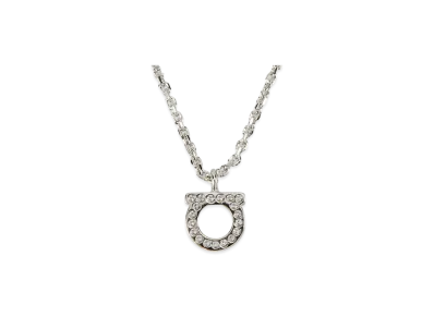 Salvatore Ferragamo Necklace Women Gancini Icon Motif "Silver"