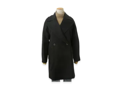 Max Mara Chesterfield Coat Women Novella "Black"