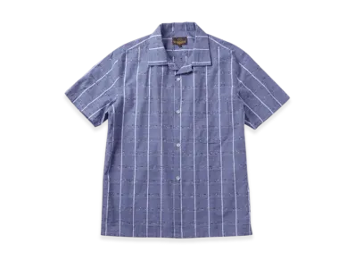 RATS Pin Check S/S Shirt "Blue Gray Check"
