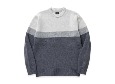 RATS Gradation Crew Neck Knit "Gray"