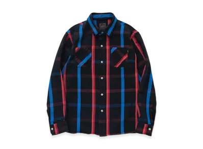 RATS Yarn Dyed Cotton Check Shirt "Black"