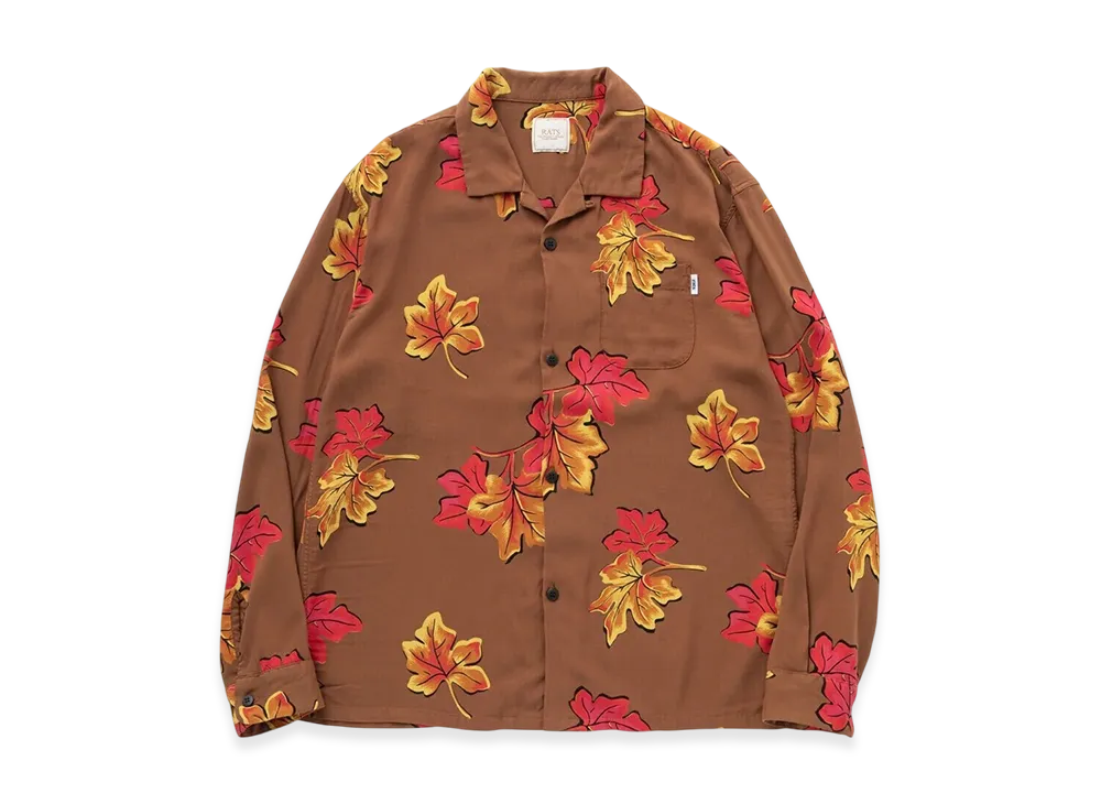 RATS Rayon Shirt "Brown"