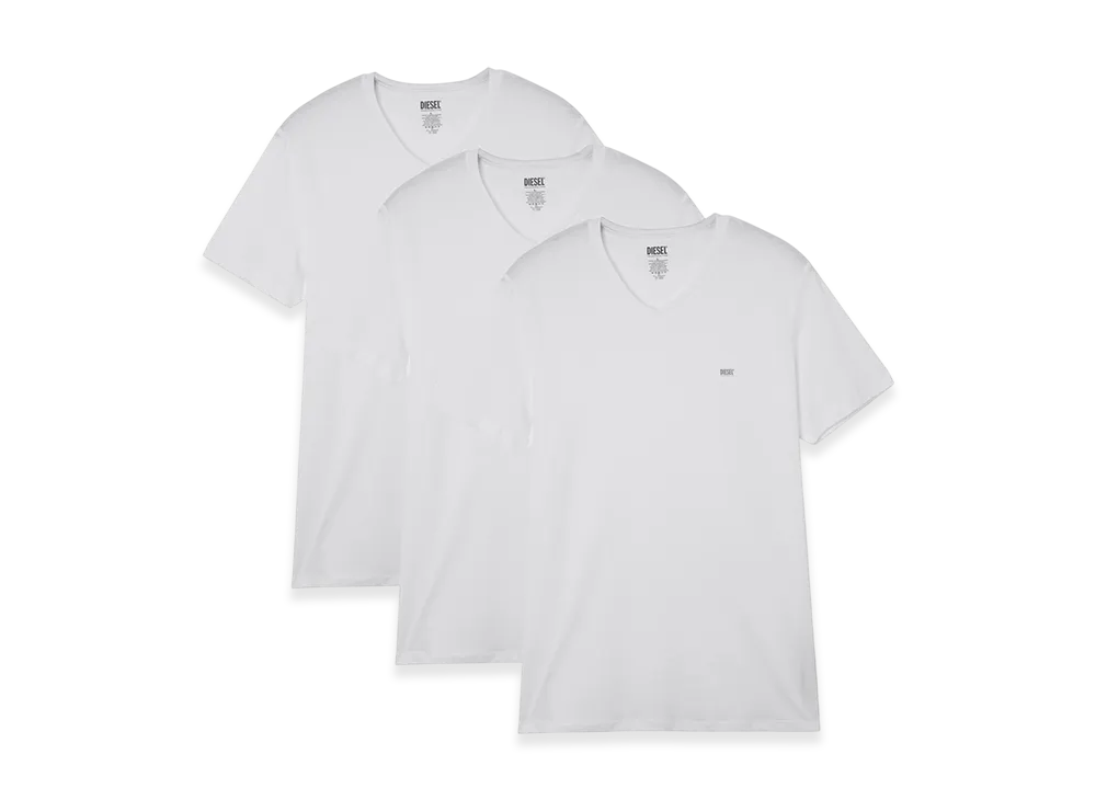 DIESEL Neck Shirts Umtee Michael 3 Piece Set Men "White"