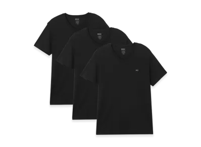 DIESEL Neck Shirts Umtee Michael 3 Piece Set Men "Black"