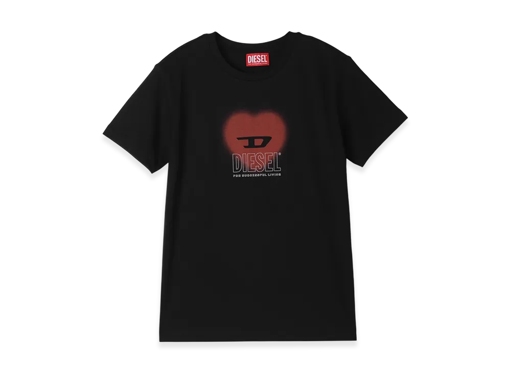 DIESEL Crew Neck Shirt Tcuore Women "Black"