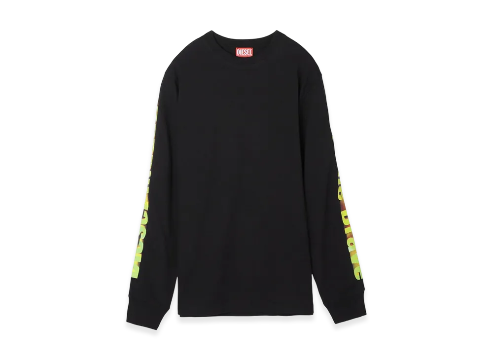 DIESEL Crew Neck Cut Sew T Just Ls L1 Men "Black"
