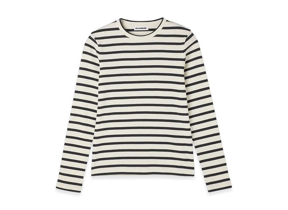 Jil Sander Crew Neck Long Sleeve Shirt "Bluejay"