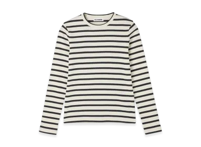 Jil Sander Crew Neck Long Sleeve Shirt "Bluejay"