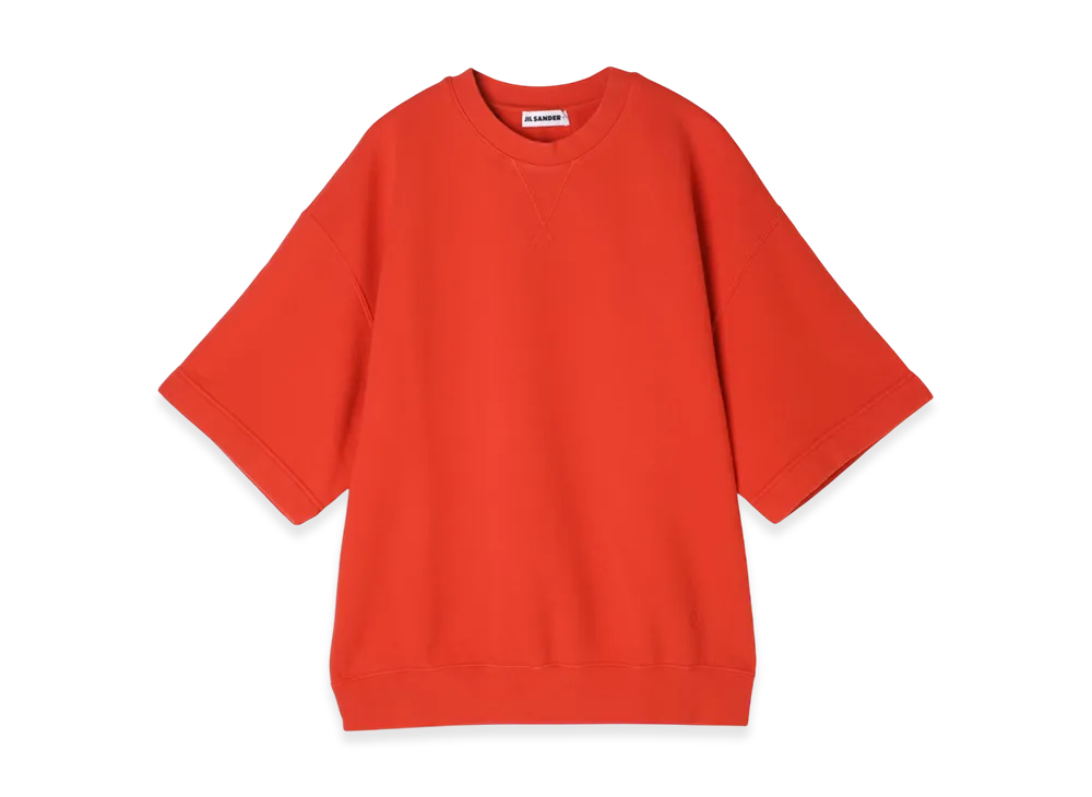 Jil Sander Crew Neck Shirt CN SS EMB "Poppy"