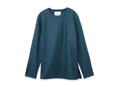 Jil Sander Crew Neck Cut And Sew "Ocean"