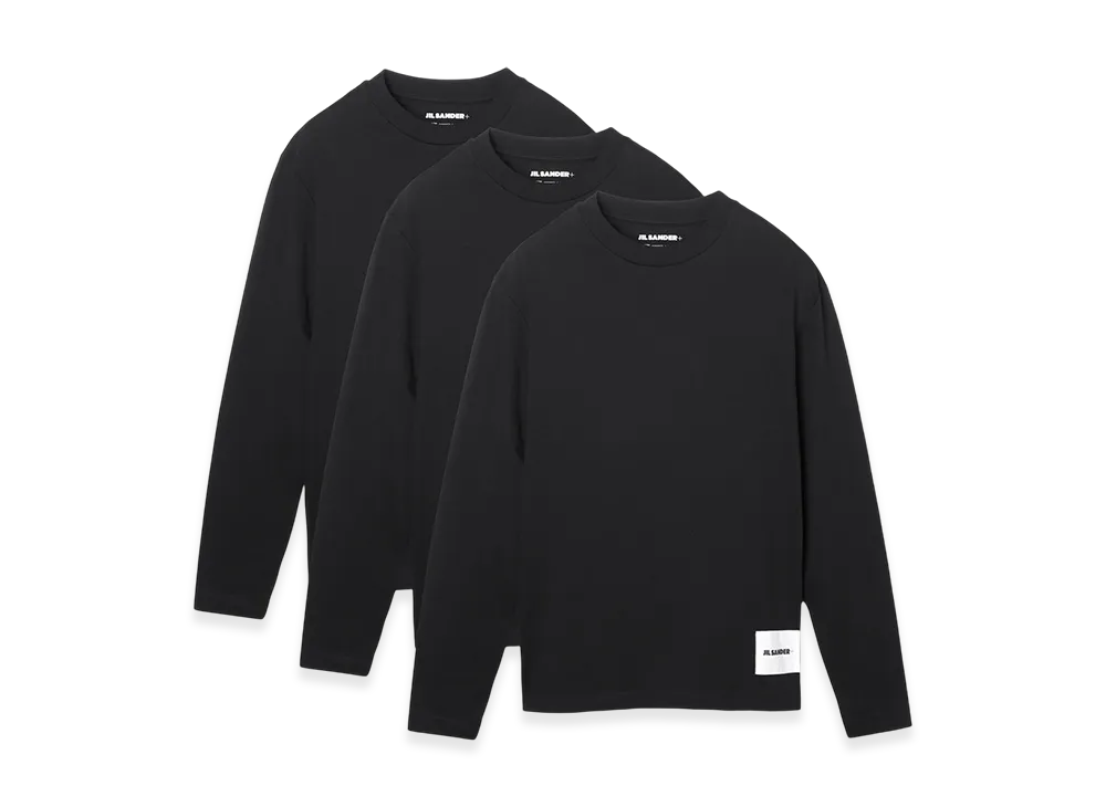 Jil Sander Crew Neck Cut And Sew "Black"