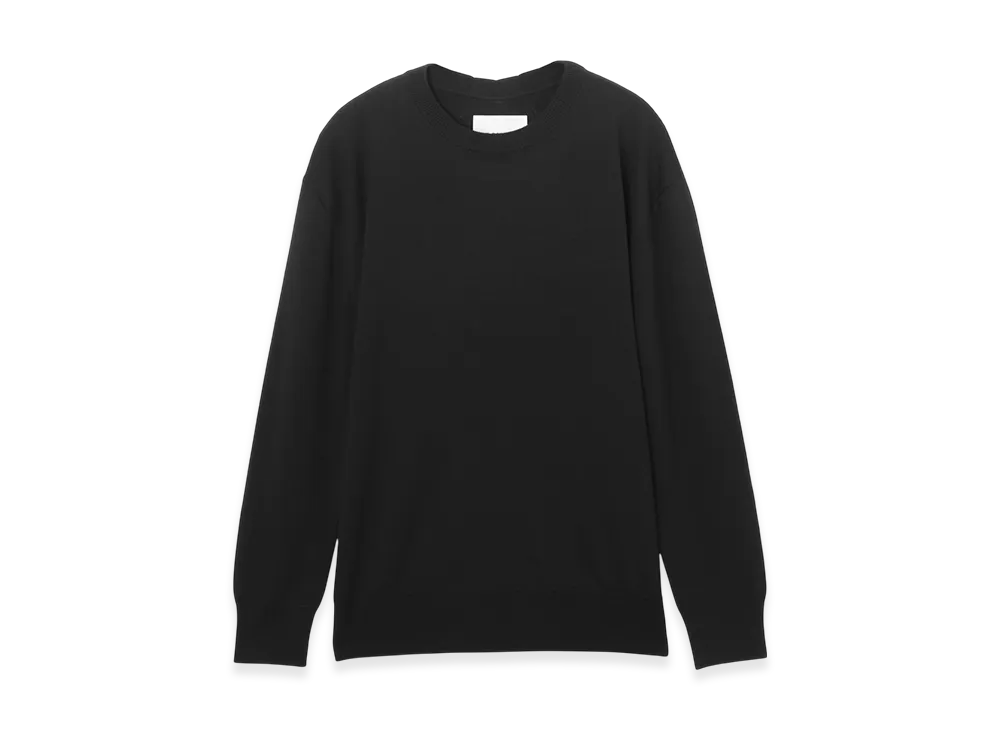 Jil Sander Crew Neck Knit CN LS - OVER FIT "Black"