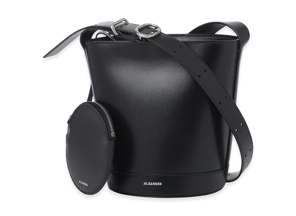 Jil Sander Shoulder Bag Cannolo Bucket "Black"