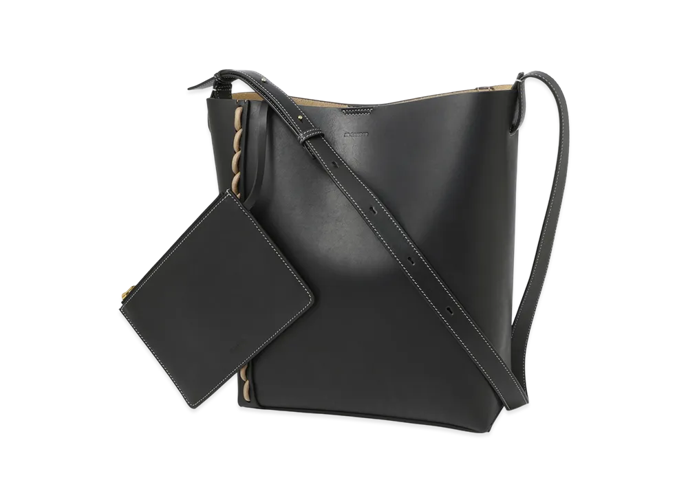 Jil Sander Stitching Tote Medium "Black"