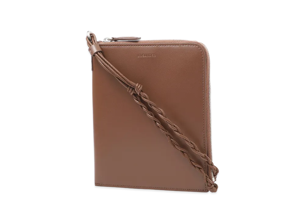 Jil Sander Tangle Passport Holder "Gingerbread"