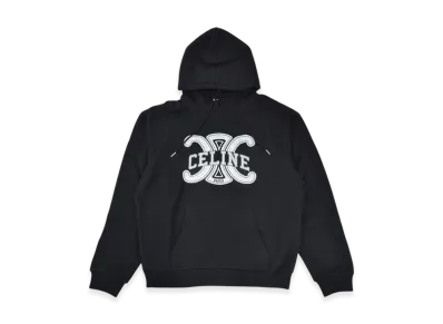 CELINE Triomphe Logo Loose Hoodie Parka "Black"