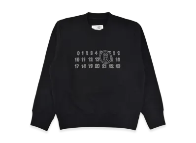 MM6 Maison Margiela Numbering Logo Sweatshirt "Black"