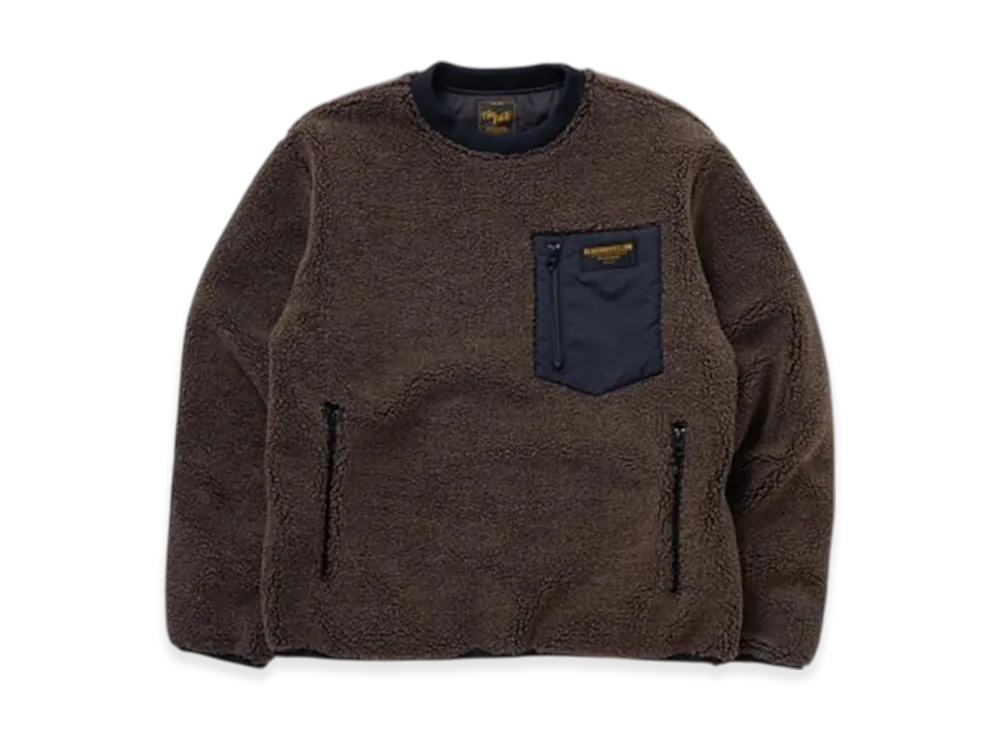RATS Crew Neck Fleece "Brown"