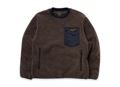 RATS Crew Neck Fleece "Brown"