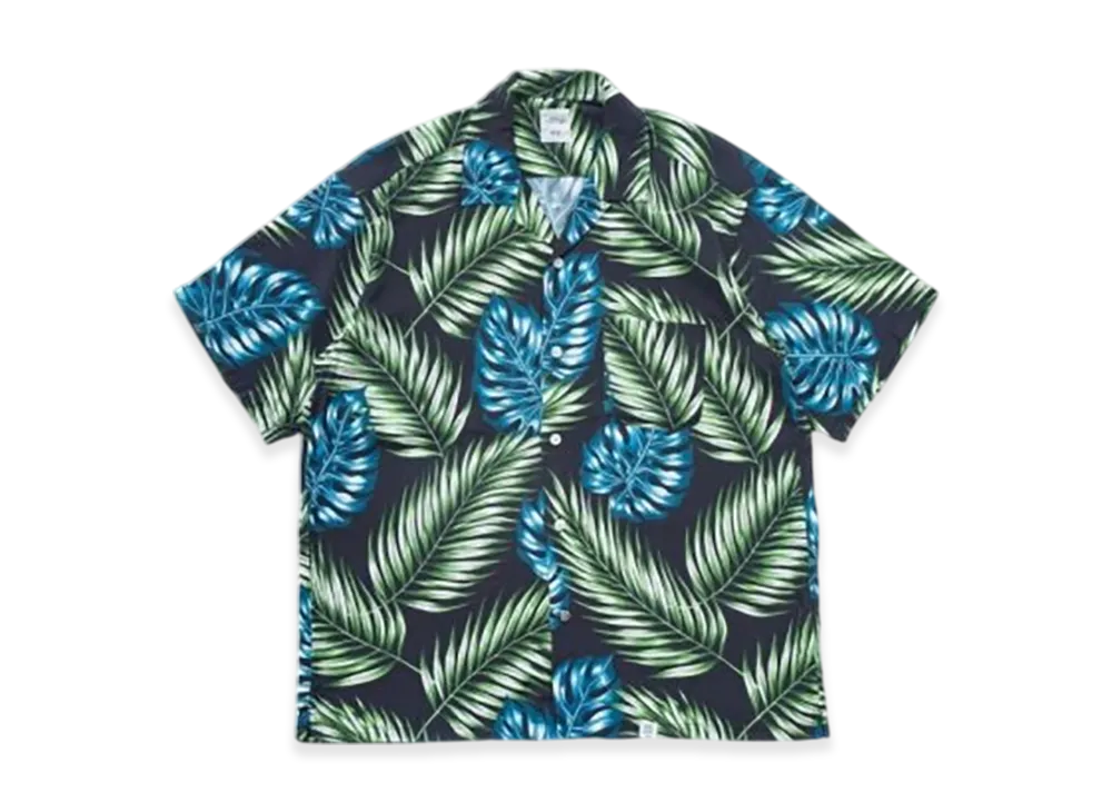 BEDWIN & THE HEARTBREAKERS S/S Open Collar Aloha Shirt Rogers "Navy"