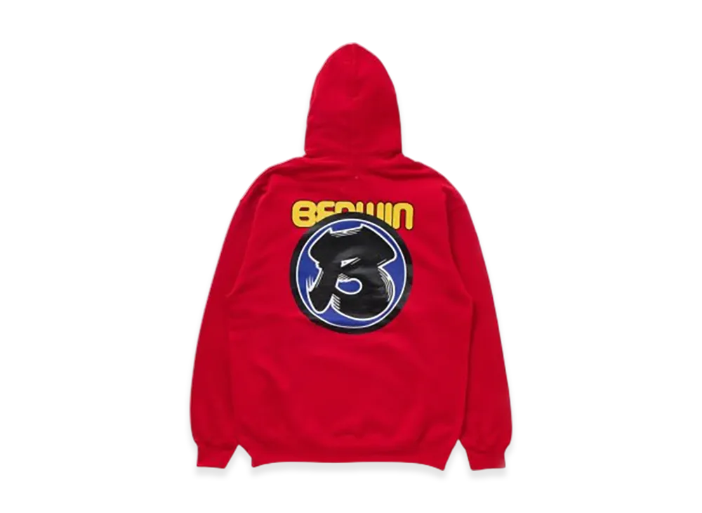 BEDWIN & THE HEARTBREAKERS L/S Pullover Hooded Sweat Sneakerwolf "Red"