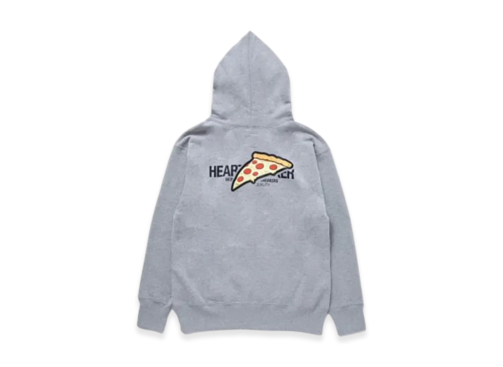 BEDWIN & THE HEARTBREAKERS L/S Hooded Sweat Slice Pizza "Gray"