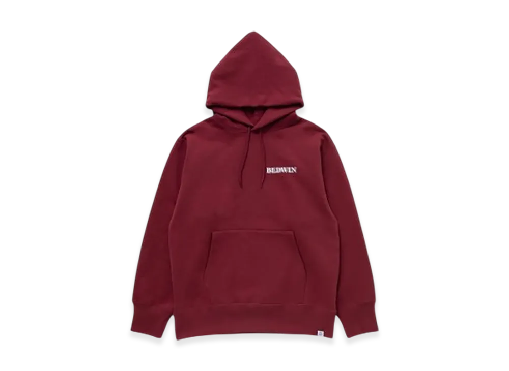 BEDWIN & THE HEARTBREAKERS L/S Printed Hooded Sweat Franklin "Burgundy"