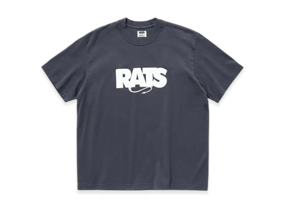RATS Box Logo Tee "Charcoal"