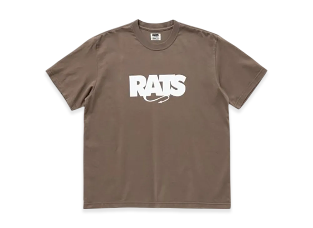 RATS Box Logo Tee "Brown"