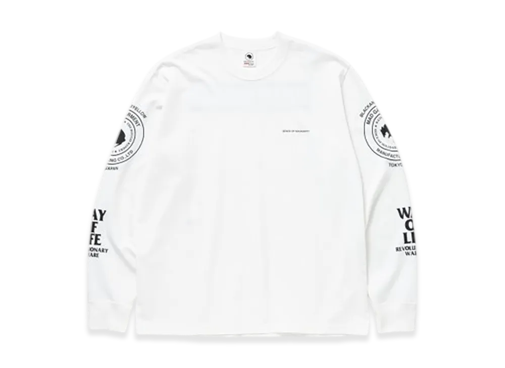 RATS Two Wheel L/S Tee "White"