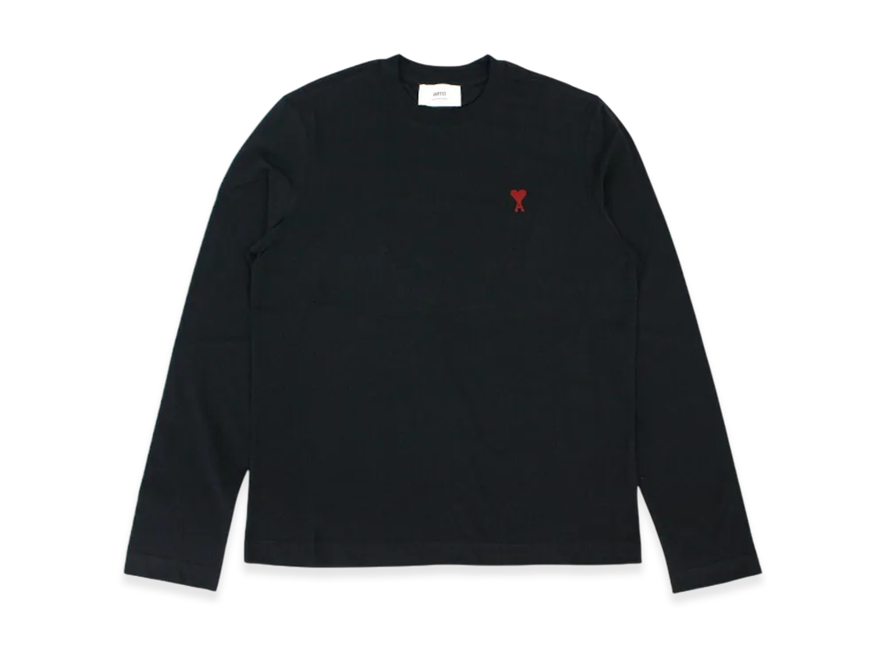 AMI PARIS Ami De Coeur L/S T-Shirt "Black"