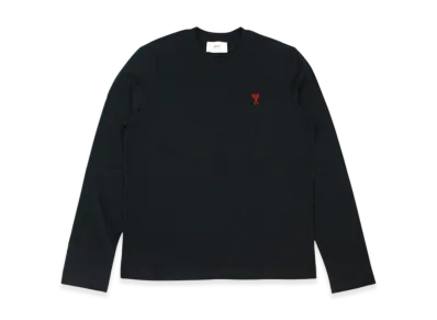 AMI PARIS Ami De Coeur L/S T-Shirt "Black"