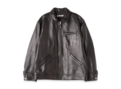 Schott Leather Tracker Jacket "Black"