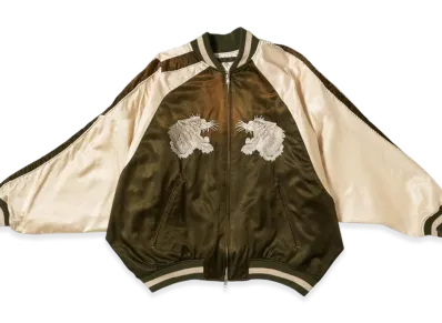 doublet Distorted Cutting Souvenior Jacket "Khaki"