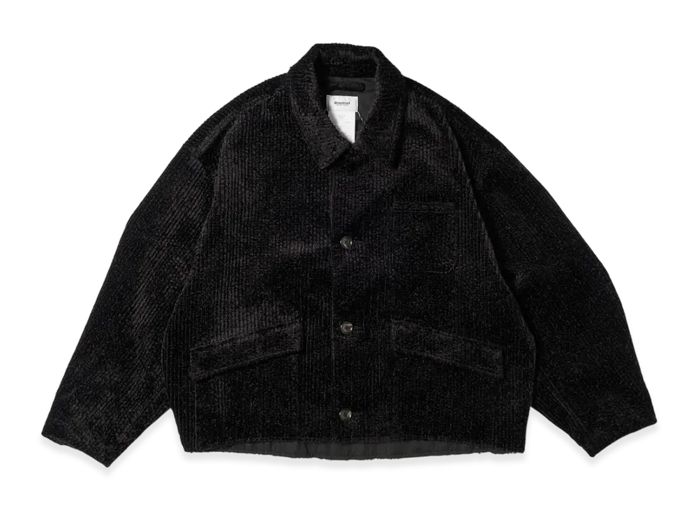 doublet Cut-Off Corduroy Coverall "Black"