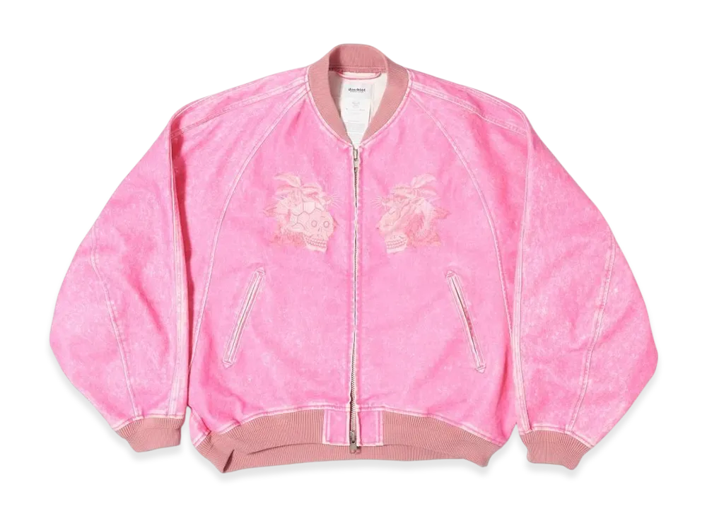 doublet Flocked Denim Souvenir Jacket "Pink"