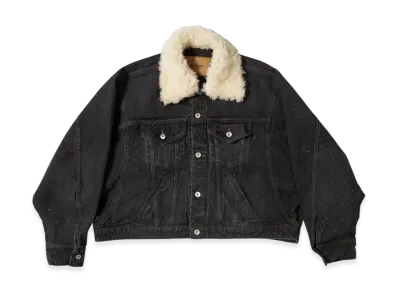 doublet Woven Sequin Denim Jacket "Black"